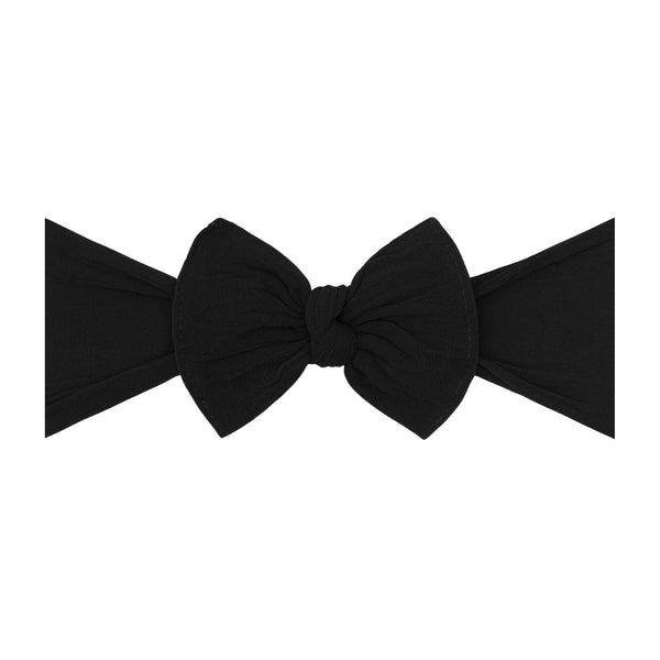 itty-bitty-knot-black Baby Bling Bows clips headbands - Sophia's StyleITTY BITTY KNOT-